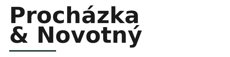 Procházka a Novotný logo